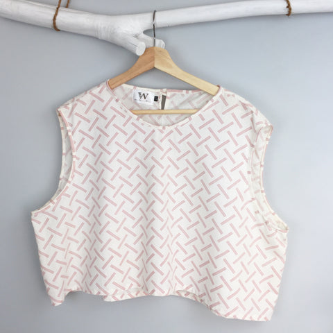 Upcycled Boxy Crop Top